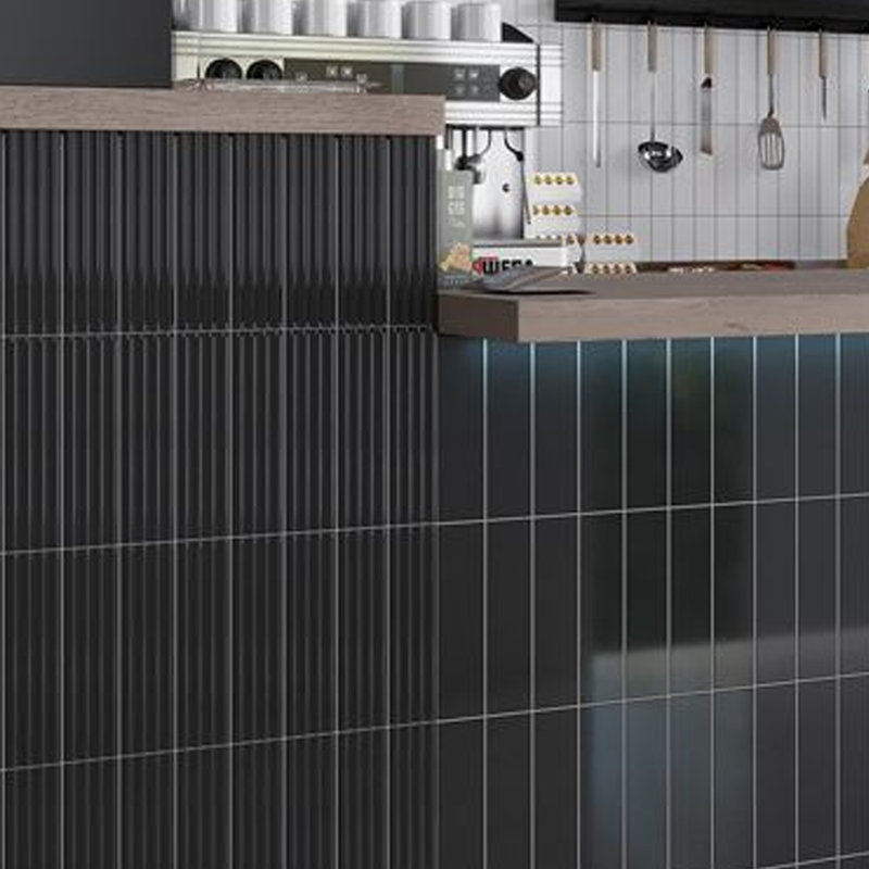 Arte 1.97 in. x 7.87 in. Ceramic Subway Wall and Floor Tile (6.48 sq. ft./case) (60-pack), Black