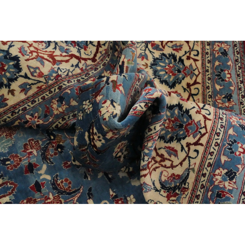 Tapis oriental pré-1900 à teinture végétale 5 x 9