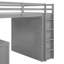 Full Size Loft Bed With Drawers,Desk,And Wardrobe-Grey-112583721