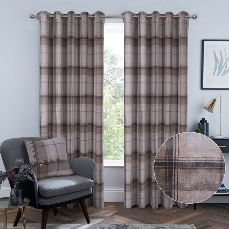 Gulley Blackout Curtain Pair, Grey, 114 W x 183 D cm