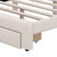 Grand lit plateforme tapissier en molleton avec tiroirs-1359195275