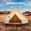 Tente de camping en toile de camp 4 saisons VEVOR-97761910-97761909