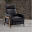 Fauteuil inclinable en cuir Richland - noir-887131053