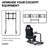 Anman Adjustable Ergonomic PC & Racing Game Chair in Black