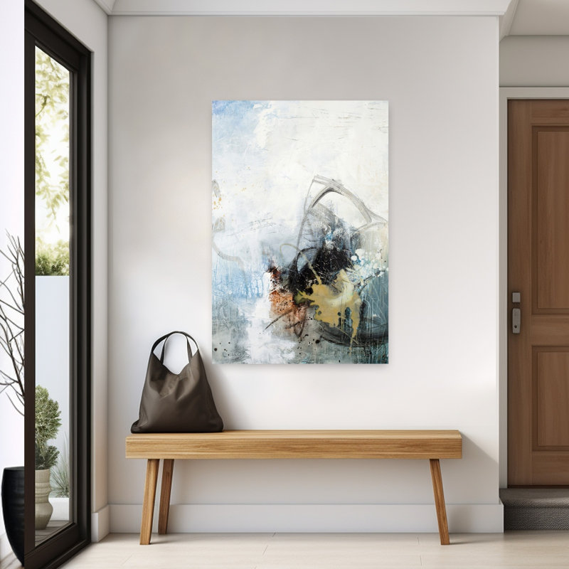 Art contemporain abstrait, H 60 po x l 40 po