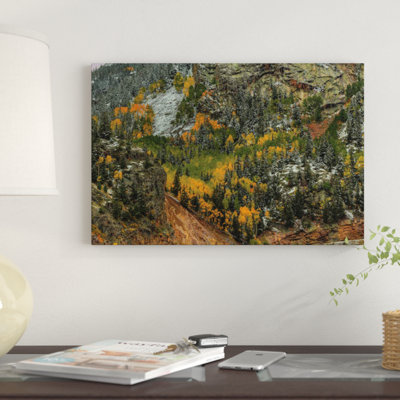 « automne wall » par bill sherrell, reproduction d’impression sur toile tendue