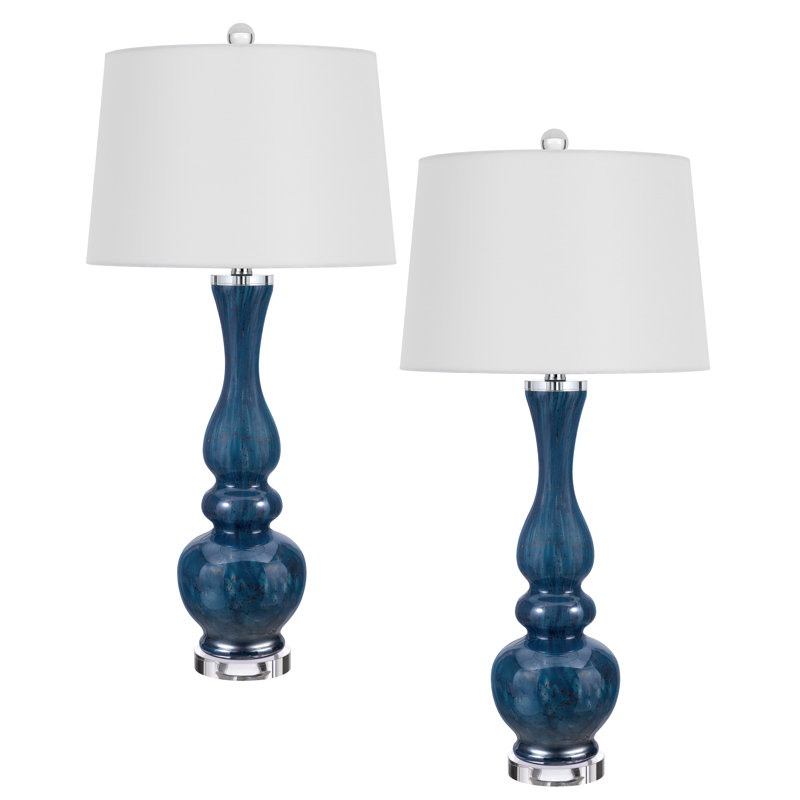 Lampe de table en verre Maymoona