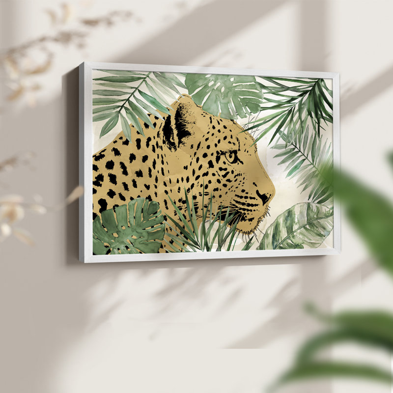 Palm Leopard I - impression encadrée - réarmable