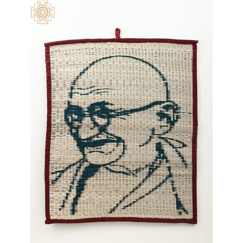 Décoration murale Mahatma Gandhi, Vert