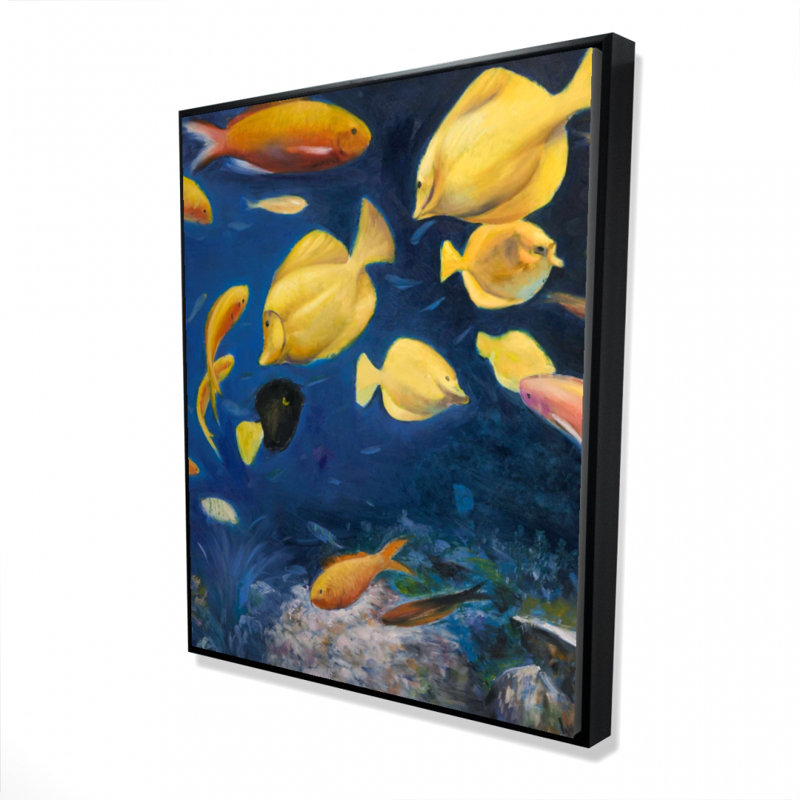 Fish Under The Sea Print On Canvas