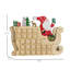 Calendrier de l'Avent de Noël avec 24 tiroirs de compte à rebours, cadeau de Noël de décoration de Noël en bois réutilisable
