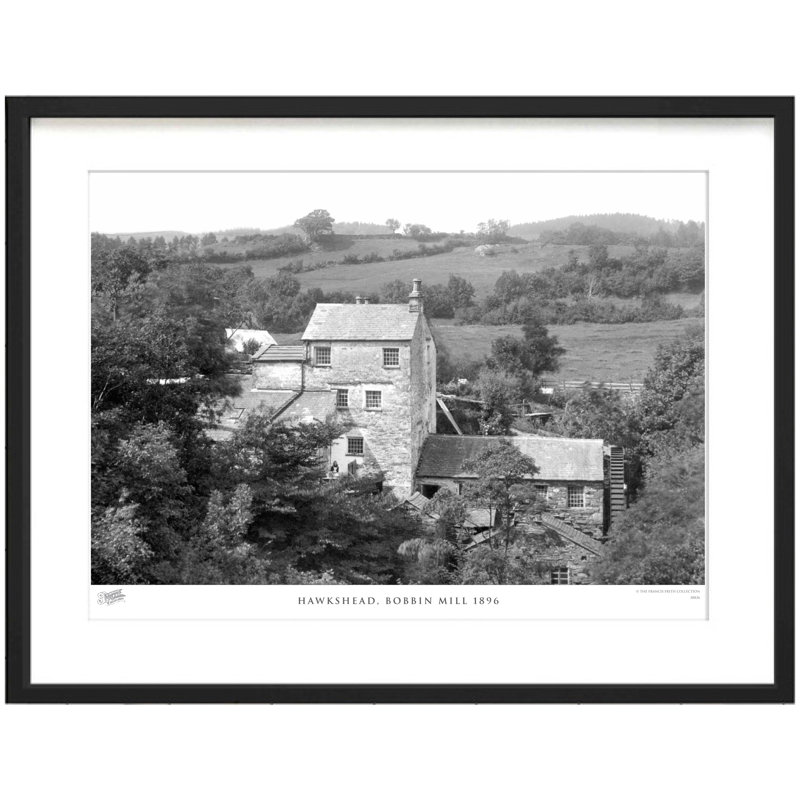 Hawkshead, Bobbin Mill 1896 by Francis Frith - Single Picture Frame Print, 45cm H x 60cm W x 2.3cm D