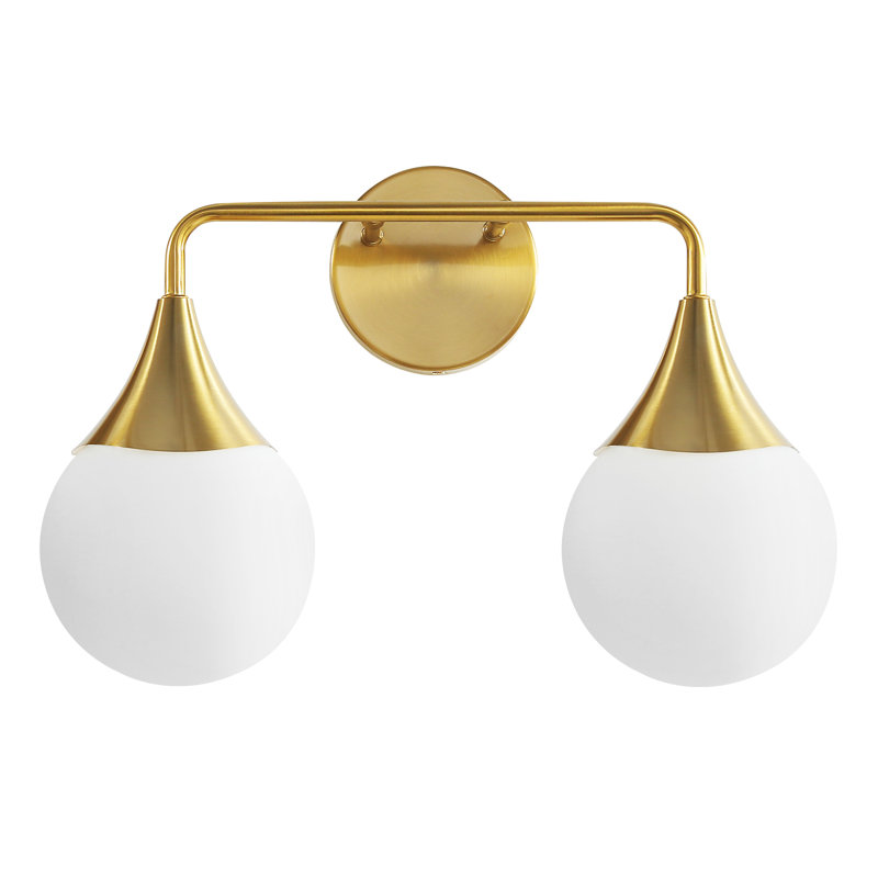 Kanza Dimmable Bathroom Vanity Light, Gold, 2