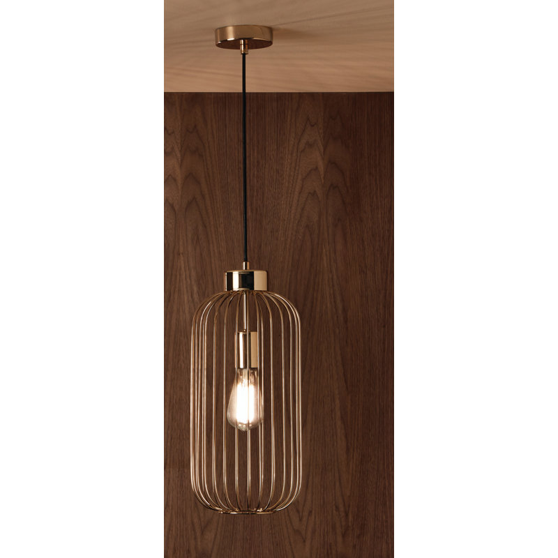 Reposa 1 - Light Gold Cylinder Pendant