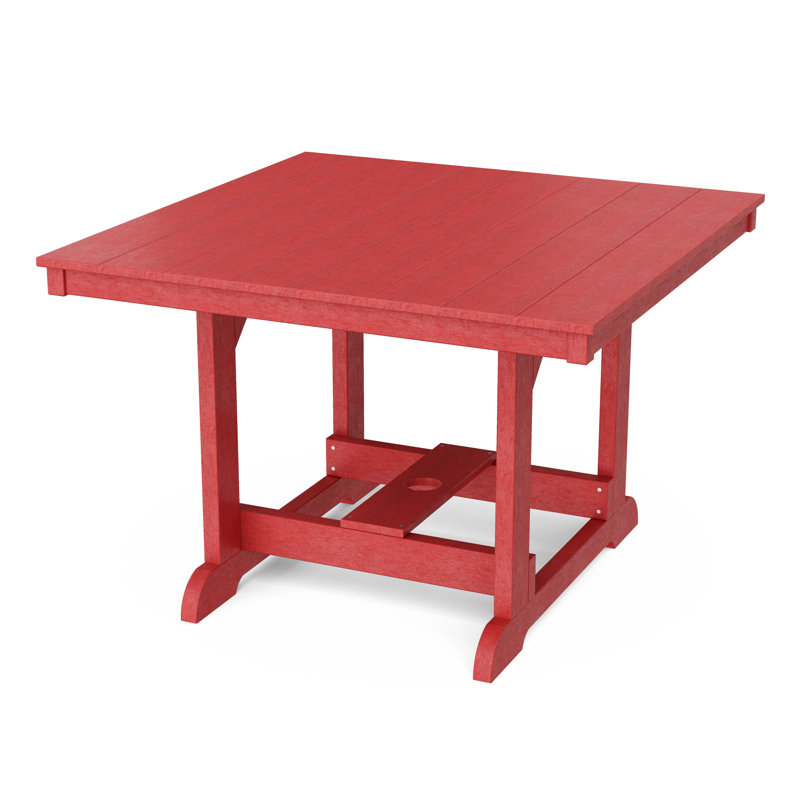 Table de salle à manger 44 "x 44" Heritage, Rouge cardinal