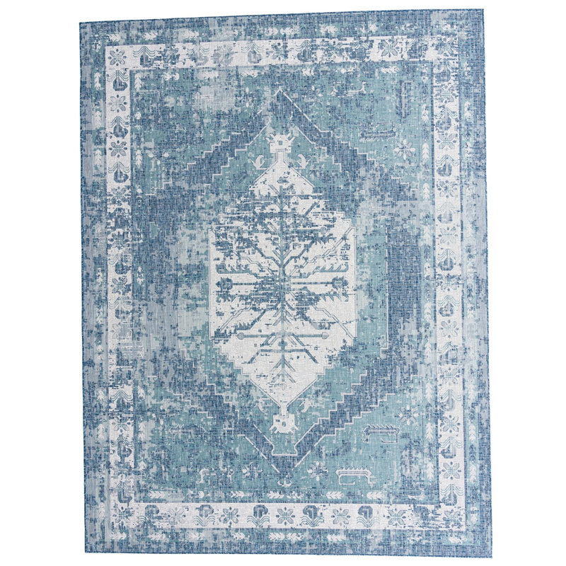 Outdoor Nile Area Rug Tidal Color, Rectangle 2'2" x 3'