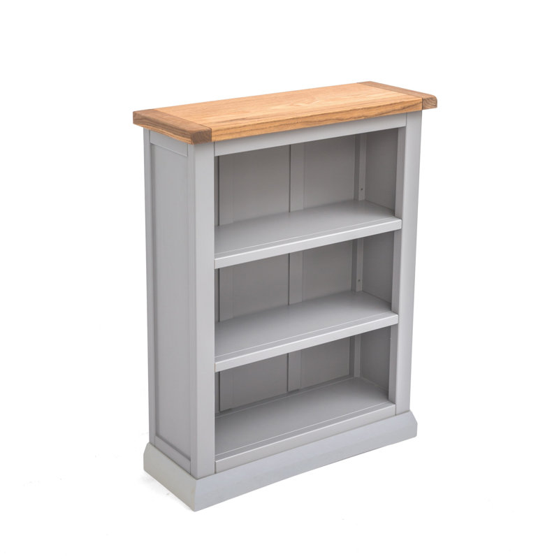 Ireland Bookcase, (3 Shelves) H90 x W70 x D25cm, Grey