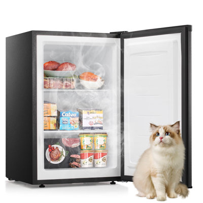 Portable Upright Freezer with Adjustable Temperature Controls for Home Kitchen Office Apartment