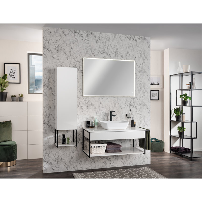 New York Bathroom Cabinet, White
