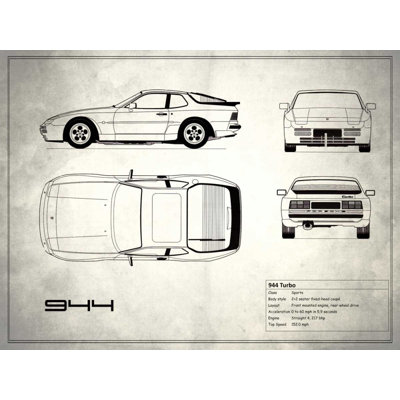 " Porsche 944 Turbo White "