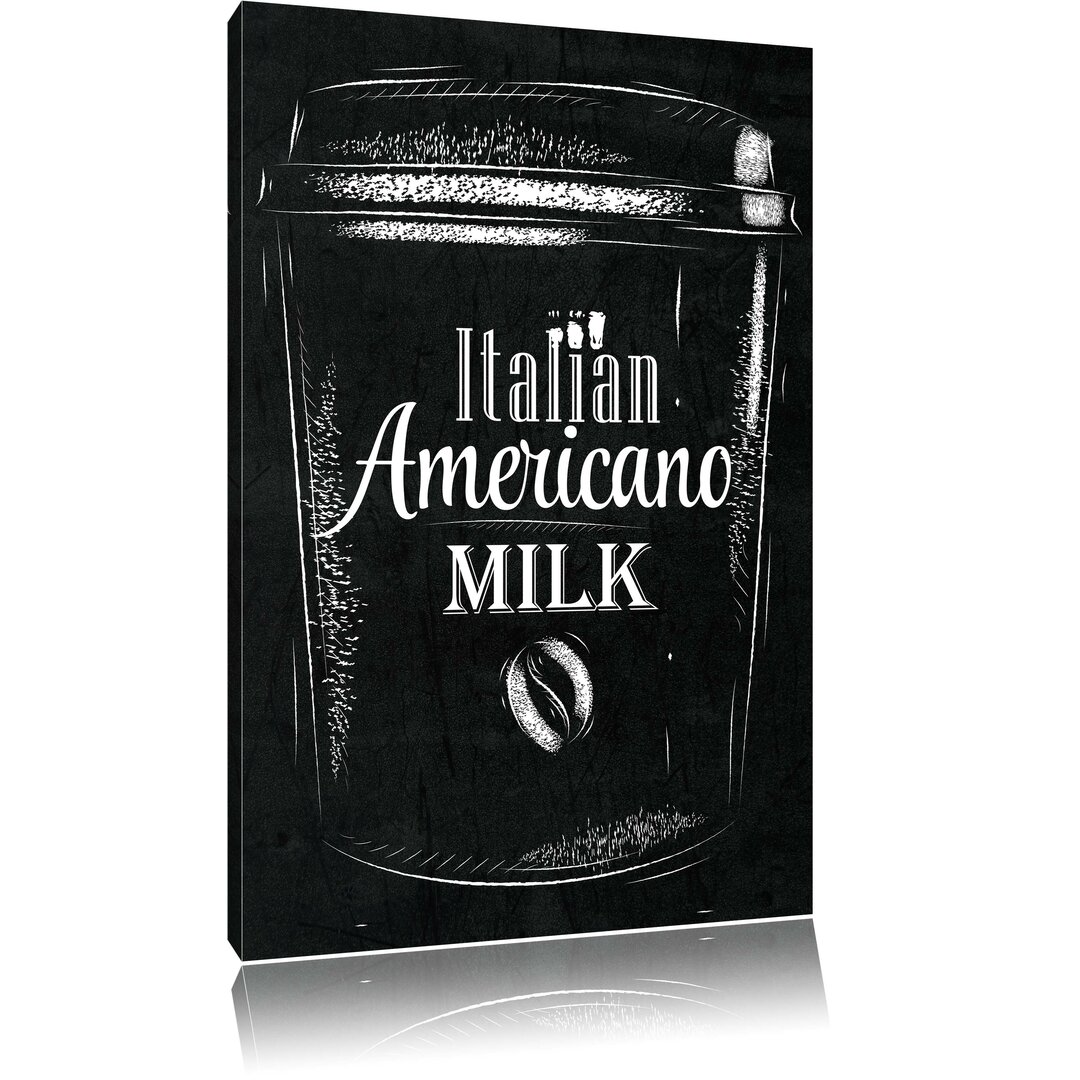 Leinwandbild Italian Americano Milch