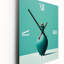 Horloge murale surdimensionnée turquoise Tenpin-2128588843