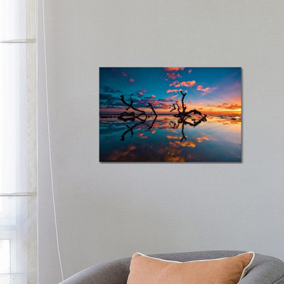 Sticks in The Water 1 Piece Wall Art on Canvas