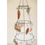  Arbre suspendu en métal pour ornements des Fêtes - H 42,9 po