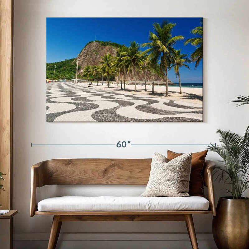 Gillard Copacabana Beach Sidewalk, H 34 po x l 51 po