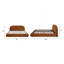 Lit plateforme tapissier Archie Puffy