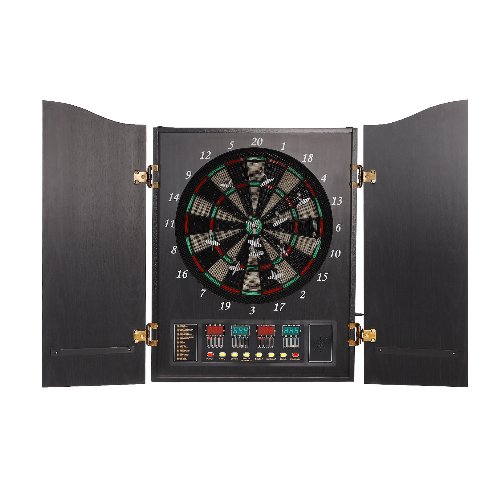 OUKANING Electronic Dartboard And Cabinet Set (Darts Included) | Wayfair