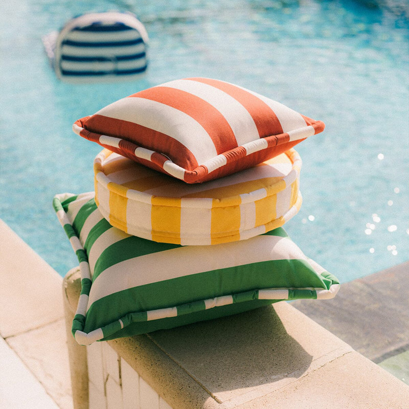 Outdoor Seat Cushion, Yellow