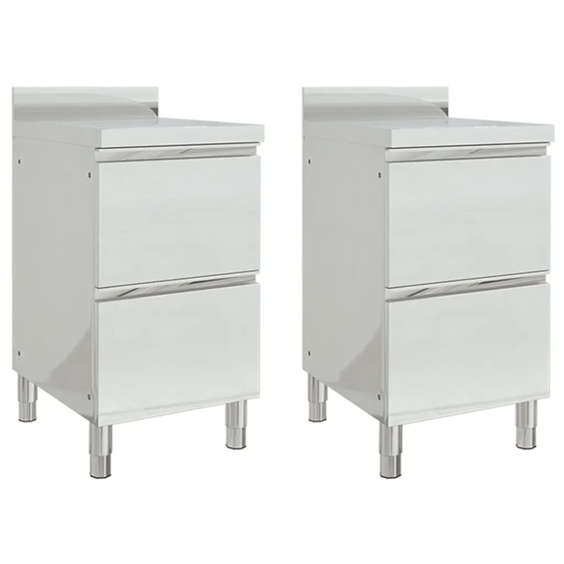 Audeline 96cm Kitchen Pantry, Silver