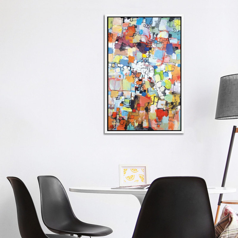 August's End 1 Piece Painting on Canvas, 101.6cm H x 66.04cm W x 3.81cm D, White Framed