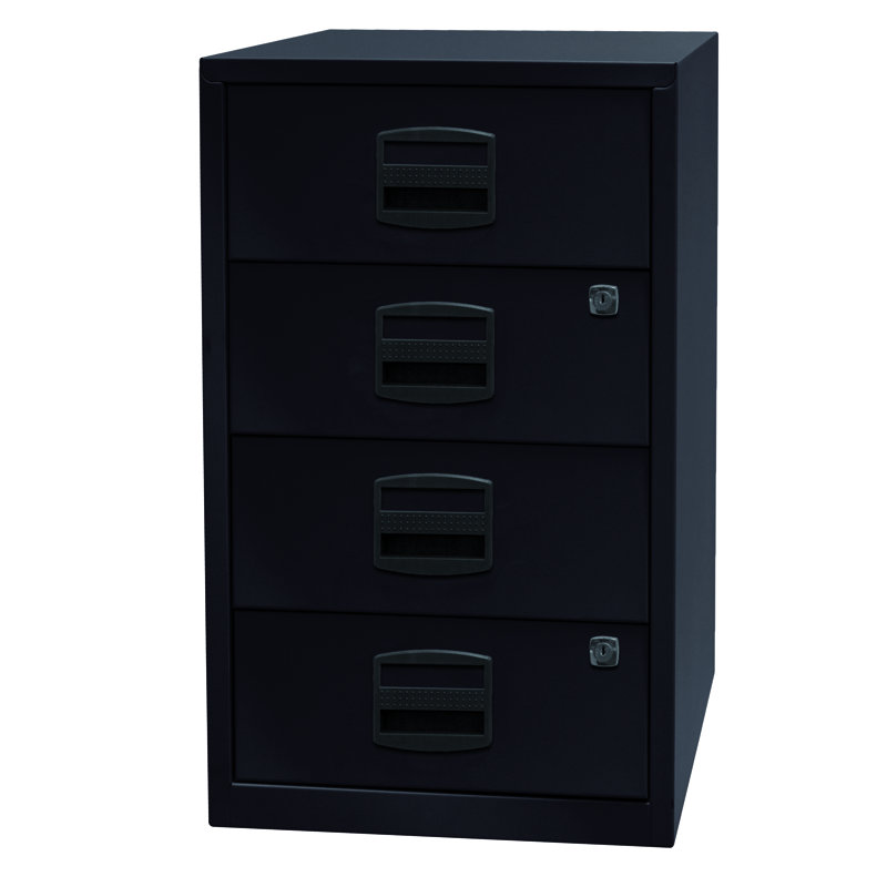 Pfa 41.3cm Wide 4 -Drawer File Cabinet, Black