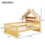 Lit de cabane en bois avec tête de lit et tablette de rangement, cadre de lit pour chambre à coucher-1861389893-1861389894