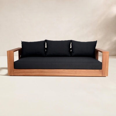 Tulum 87" Teak Patio Sofa