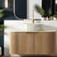 Meuble-lavabo et lavabo flottant de qualité supérieure, bois naturel, design moderne pour la maison