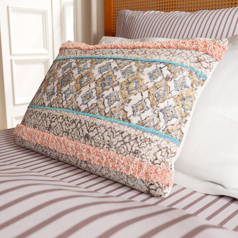 Ann Cotton Lumbar Pillow, Down