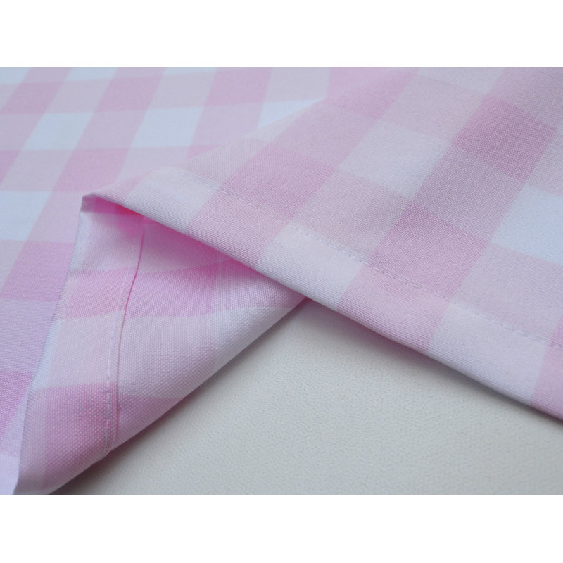 Cantonnière sur mesure 56 po Rashara, Rose / blanc, L 56 po x L 14 po