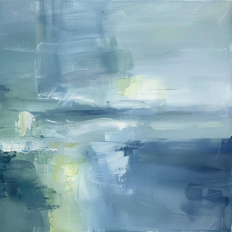 Art mural sur toile Misty, L 20 po x H 20 po x P 1,5 po