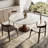 Round Stone Top Solid Wood Base Dining Table Set Circle Kitchen Dinner Table For 4-10 Jainee-1690024623-1690024620-1710492645