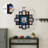 American Art Decor Photo Collage US Route 66 Black Wall Clock 20"