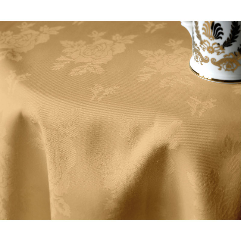 Allgood Tablecloth, 89cm Round, Sandlewood