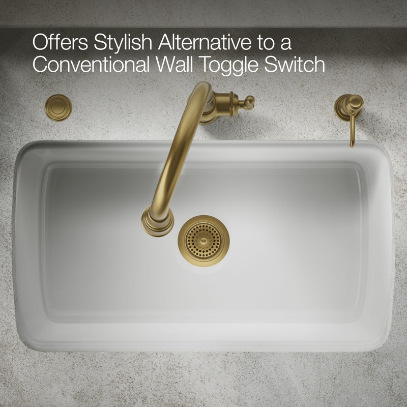 Garbage Disposal Air Switch Kit, Gold