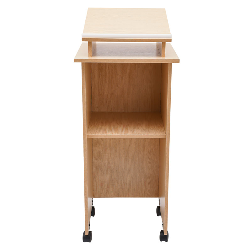44'' Wood Full Podium with Wheels