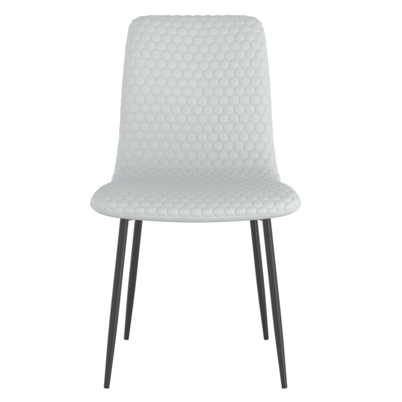 Chaise d'appoint rembourrée Lirael, Gris clair
