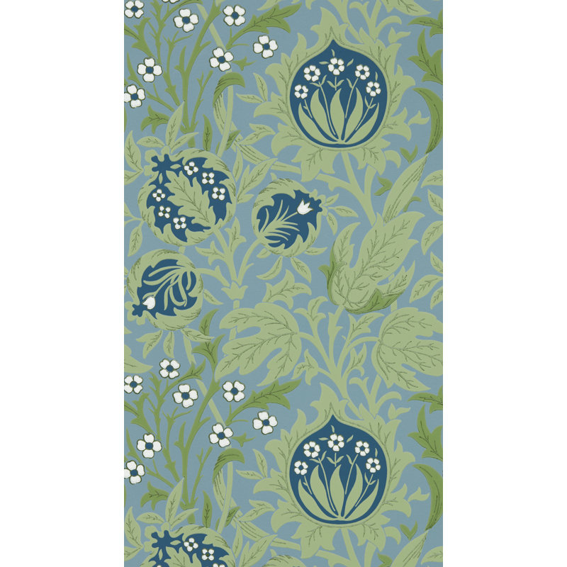 Elmcote Wallpaper, Dearle Blue