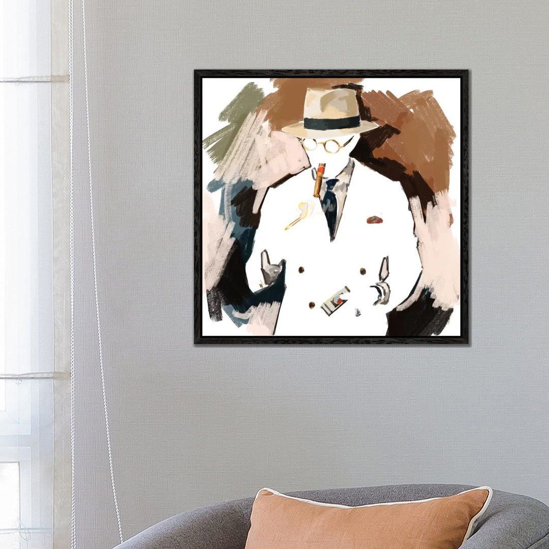 Lighting Up In White von Sunflowerman - Gallery-Wrapped Canvas Giclée on Canvas