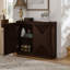 Armoire de rangement Mid-Century moderne en forme de V, buffet avec panneau de fibres à densité moyenne durable, polyvalente pour le salon et la cuisine-281623400